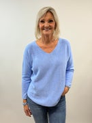 Mix by heart Hella neule,  vaalea sininen